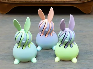 Easter Bunny Passthrough Fidget (Round Version)