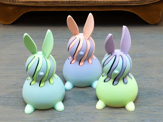 Easter Bunny Passthrough Fidget (Round Version)