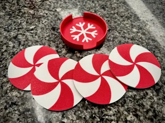 Peppermint Coaster Set