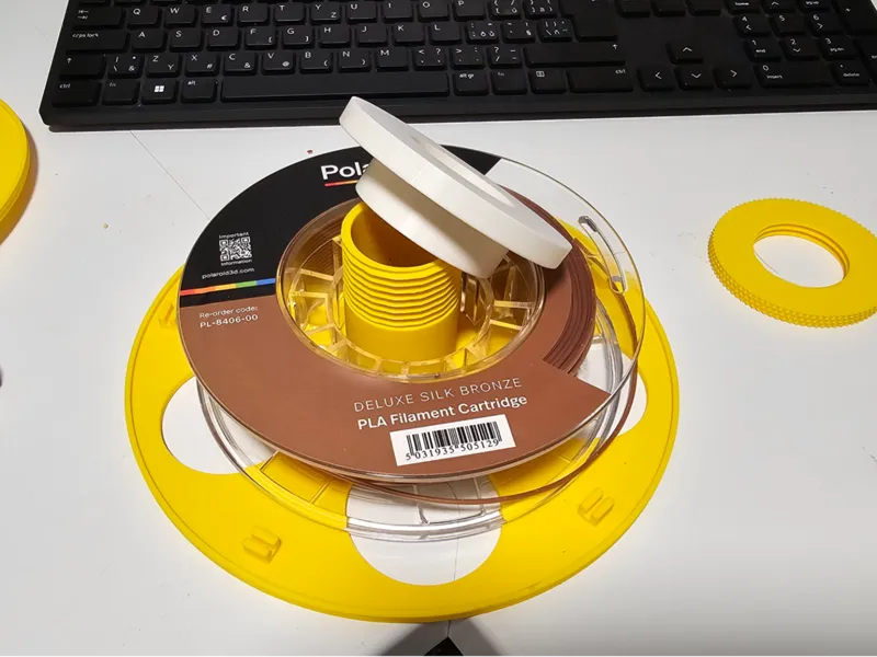 Polaroid spacer for Eccodyne Mini Spool Adapter