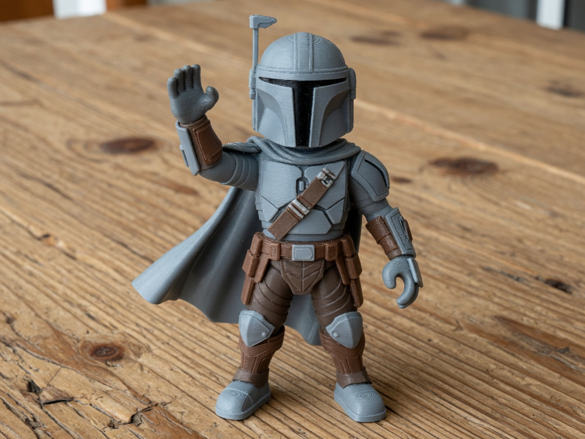 The Mandalorian Raised Hand Figure | Star Wars