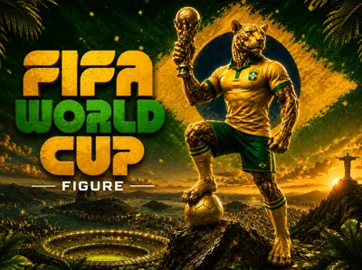 Brazilian Jaguar Champion FIFA World Cup Trophy