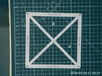 Wall mounting template for 20 and 38 golf balls