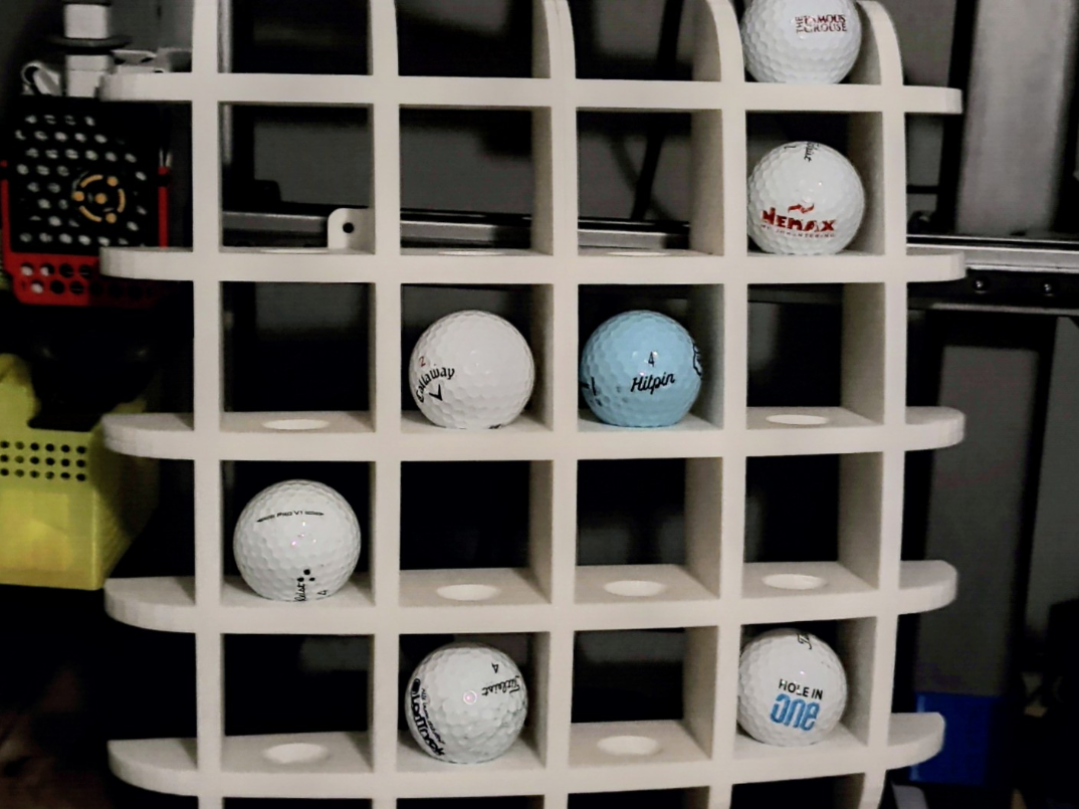 Golf Ball Display shelf (6,12, 20 or 38 balls)