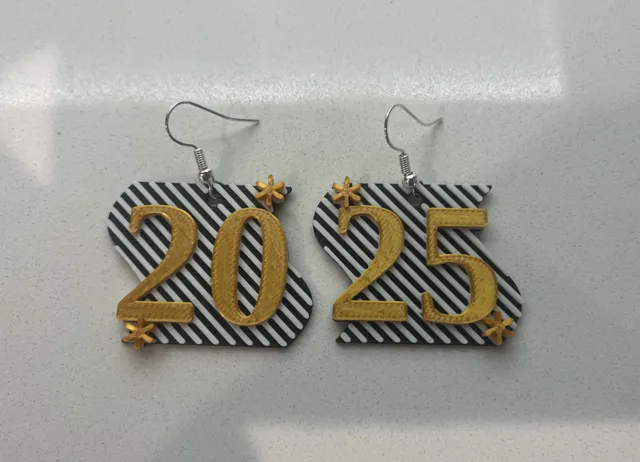 New Year's 2025 earrings