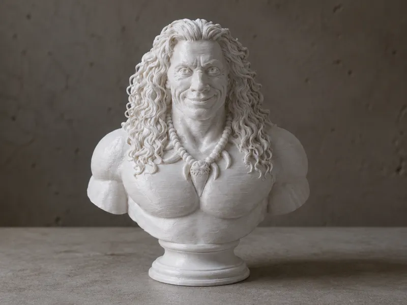 Dwayne Johnson Maui Bust 3D Print Model 35