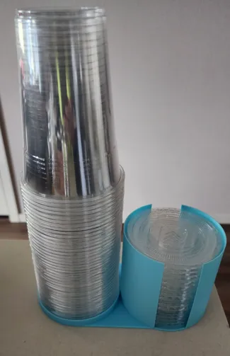 16oz cup and lid station