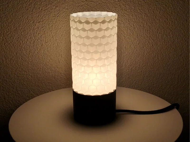 Honeycomb lampshade, vasemode 