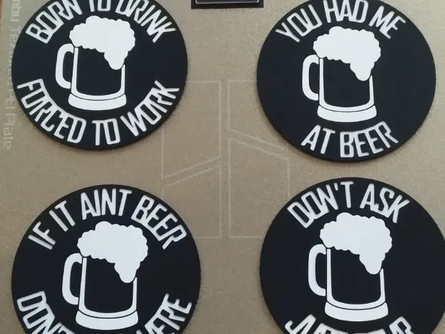 Hilarious beer coasters