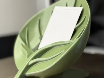 Organic Card Holder: Leaf Style