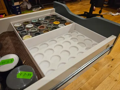 Humbrol Paint Organiser for Ikea Alex drawers
