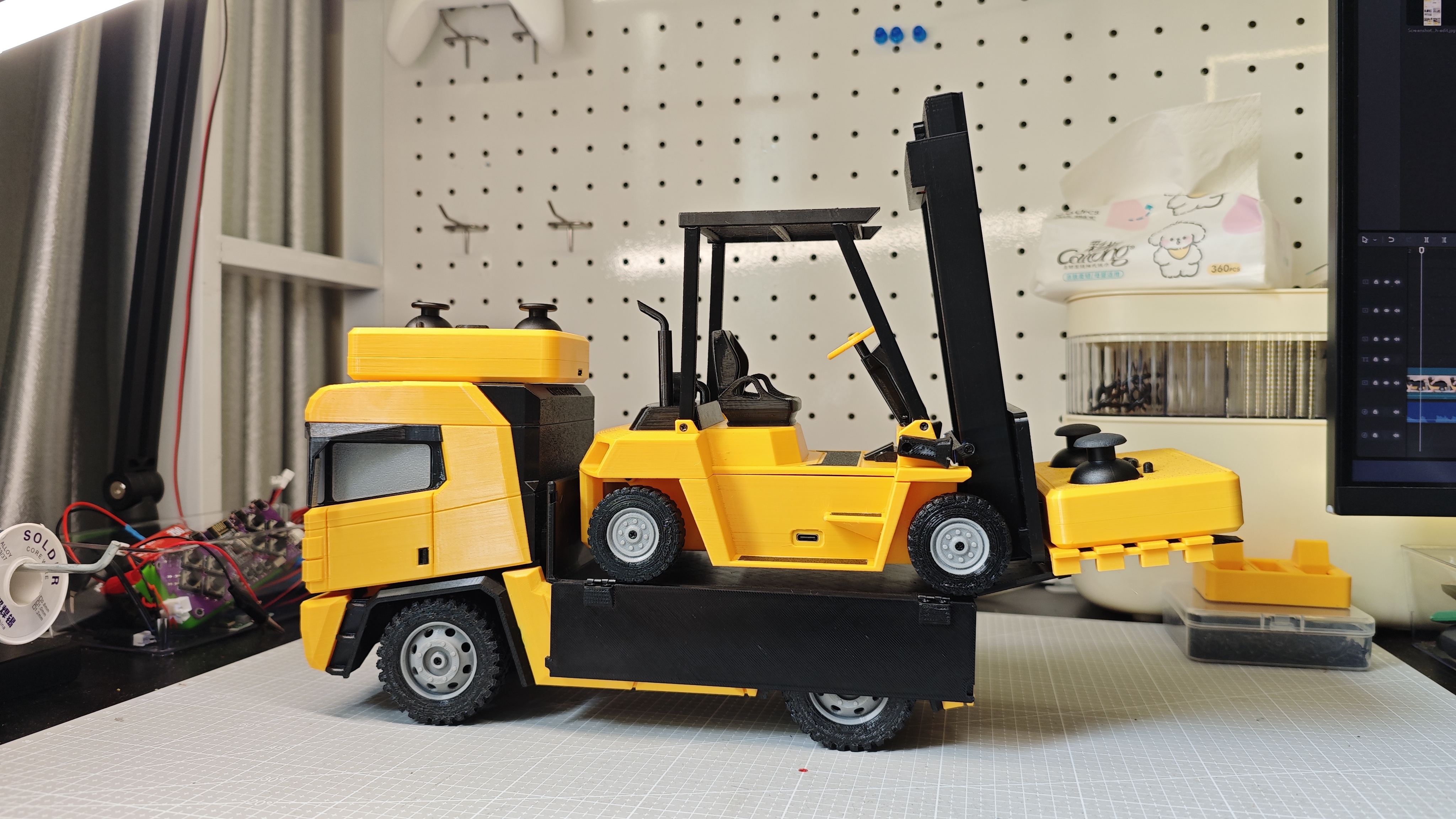 Miniatura 5 do modelo 3D 遥控翻斗车自卸卡车最终版后驱差速锁（A1mini可用）