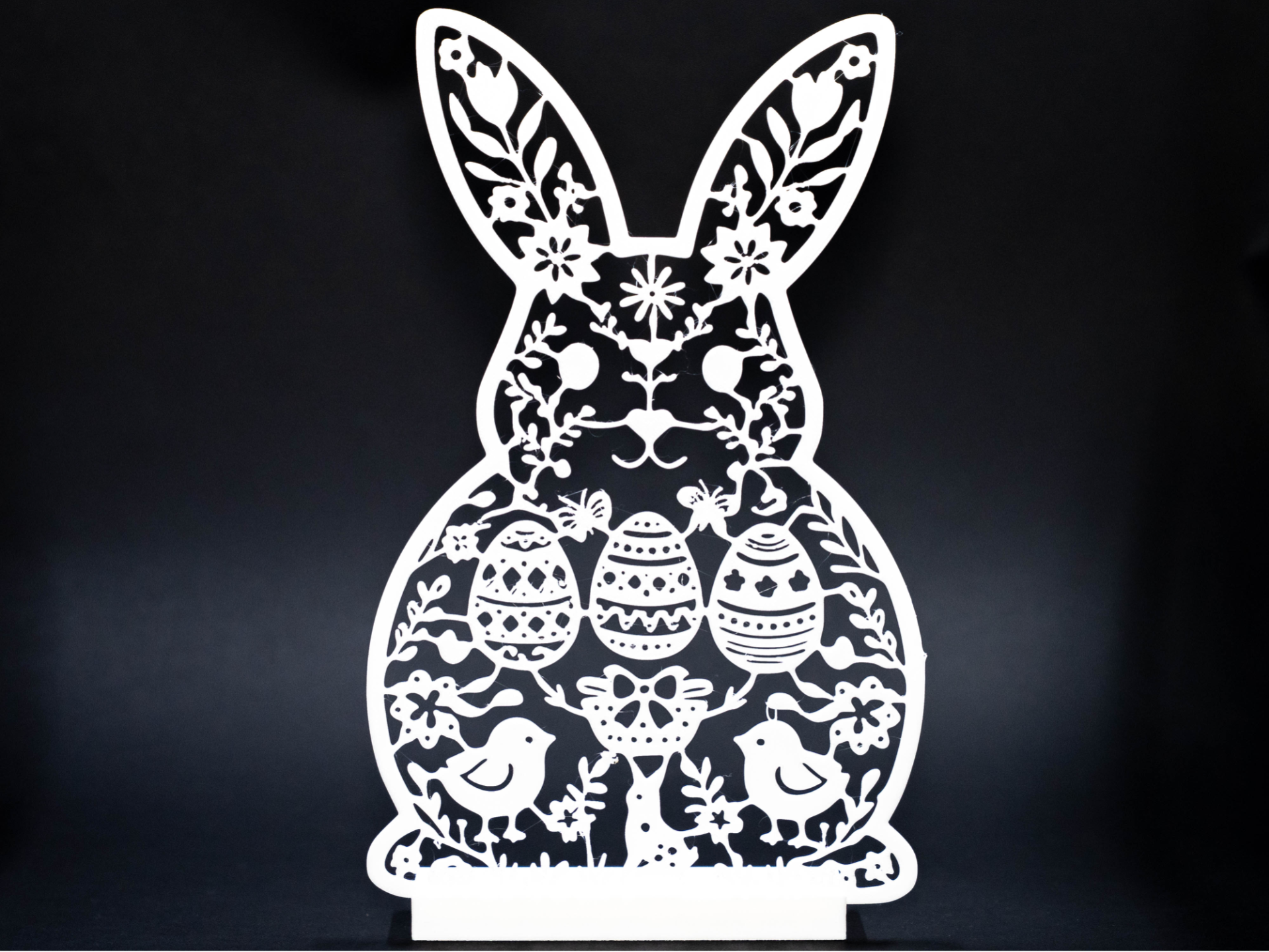easter bunny silhouette decor