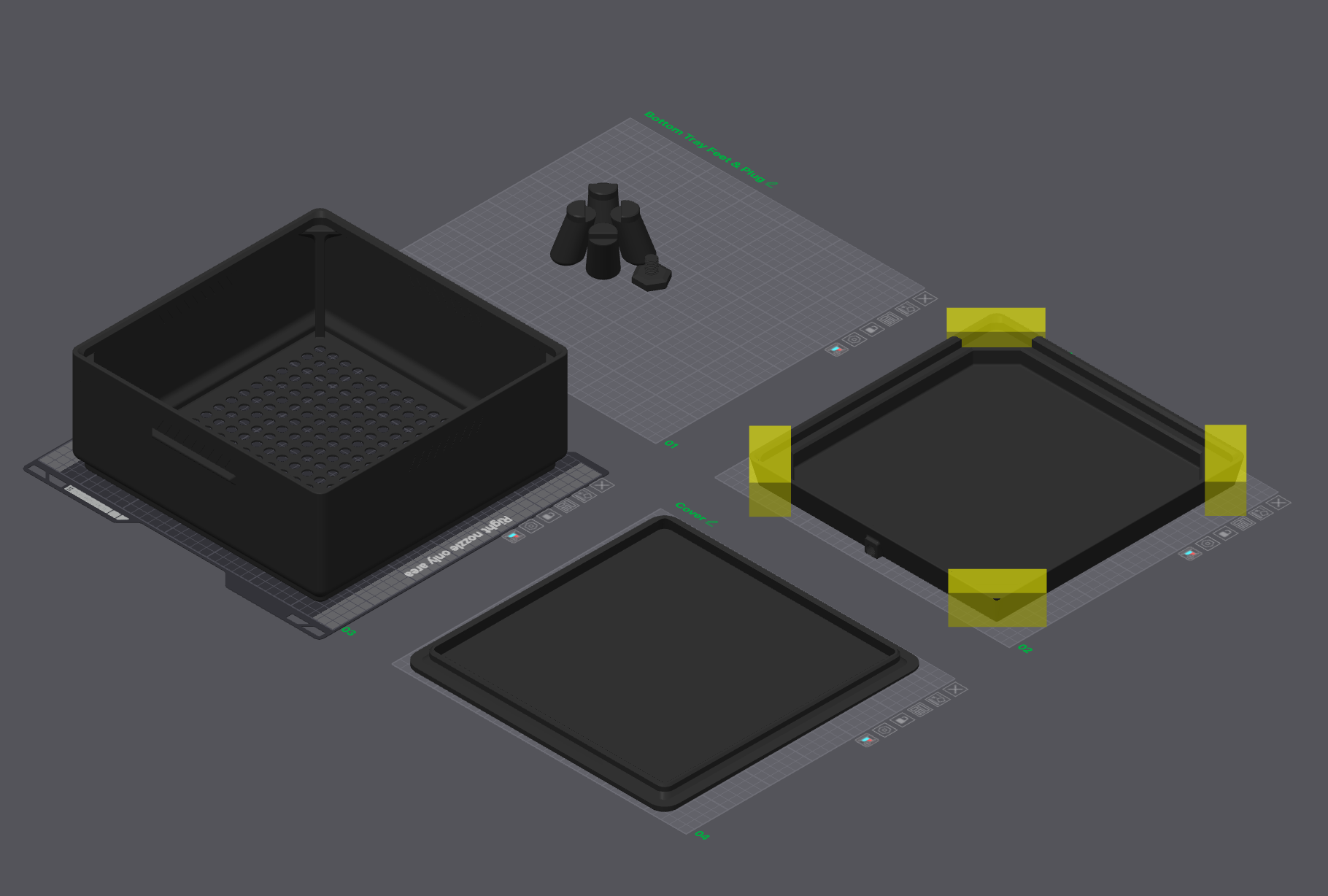 Miniatura 1 do modelo 3D Customizable & Modular Worm Composting Bins
