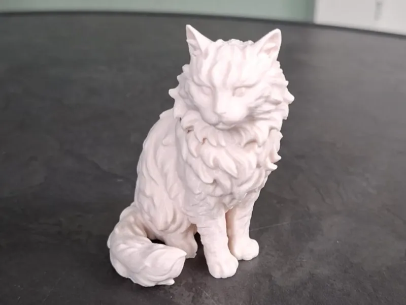 Long-Haired Cat Figurine