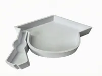 grad cap candy dish - plain