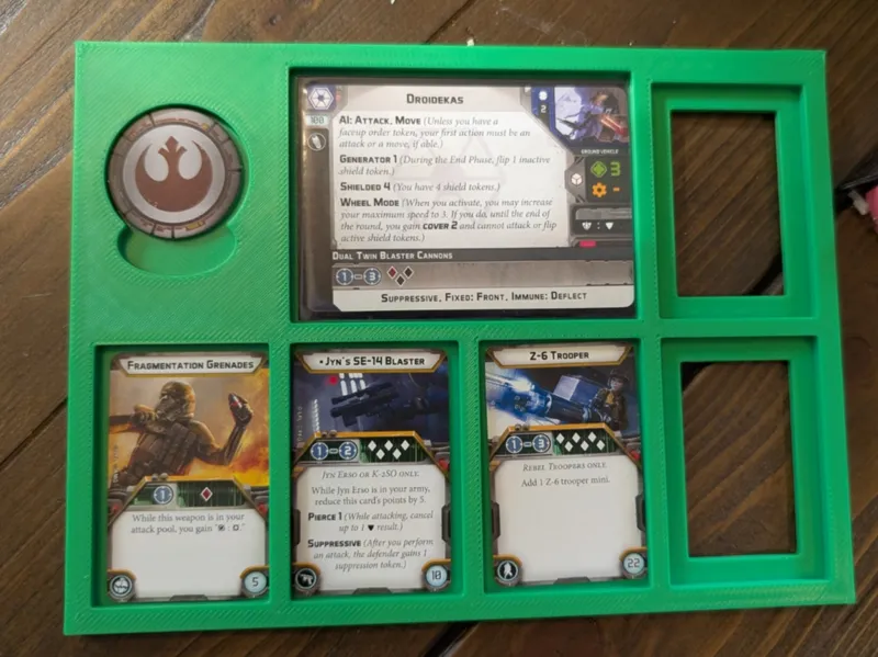 SW/Star Wars Legion tray for sleeved cards