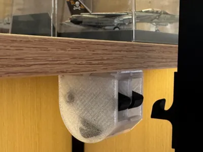Hidden Door Lock_for Ultra-Narrow Frame Glass Cabinets_Child Safety for Home (Screwless Spring, Direct PETG Print)