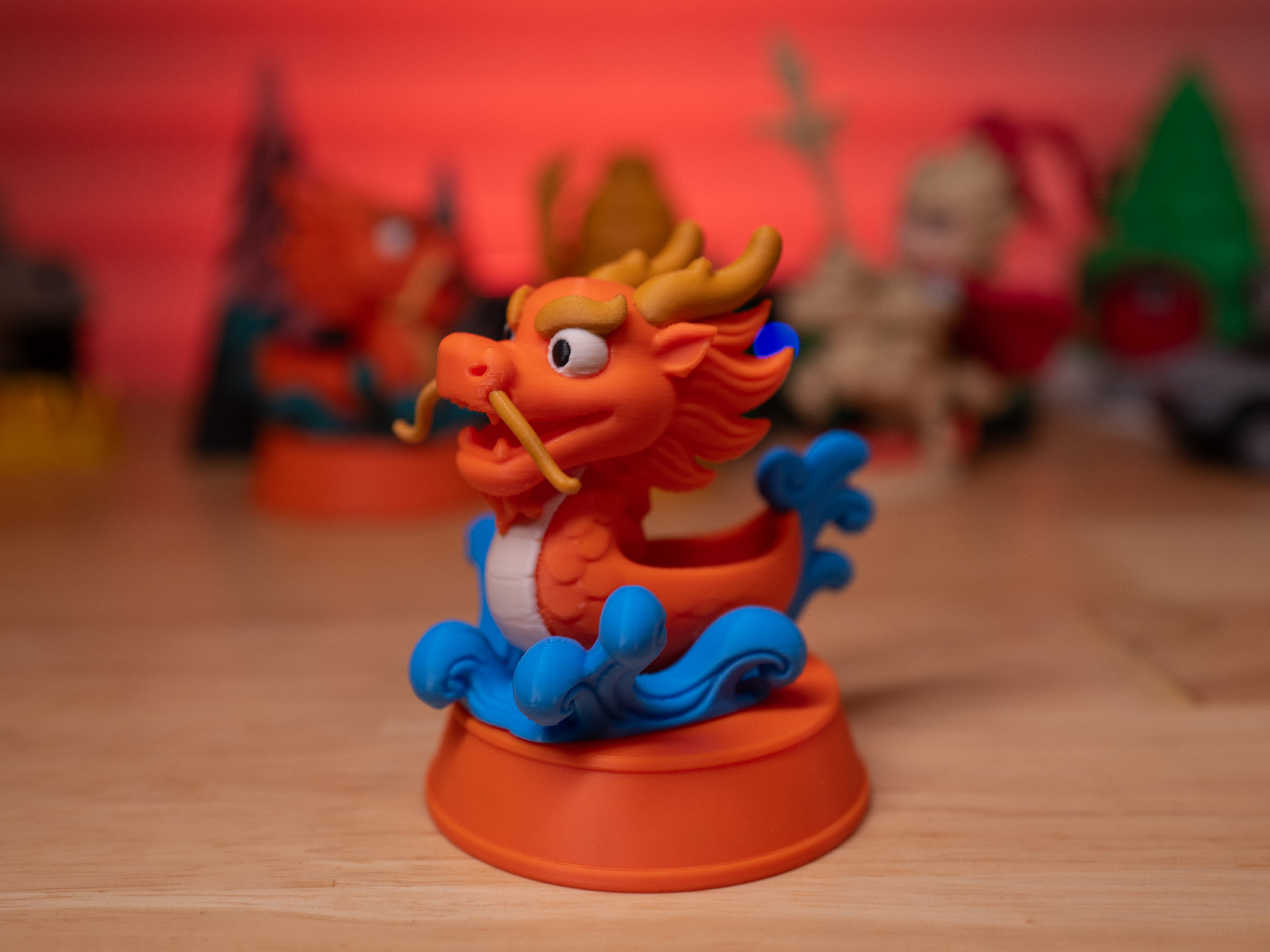 Miniatura 2 do modelo 3D 精致端午龙舟，分色打印，无需AMS！