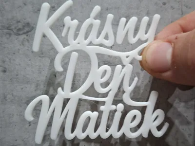 Slovak Mother's Day Sign - "Happy Mother's Day"