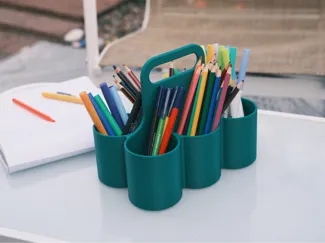 6 Compartment Desk Organiser Caddy