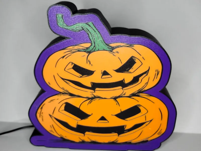 Halloween Pumpkin Lightbox