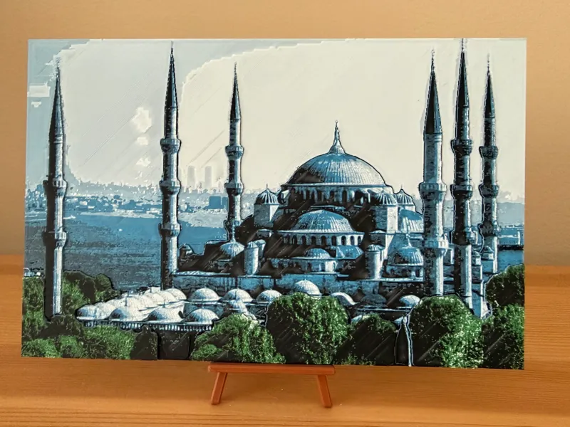Blue Mosque Canvas