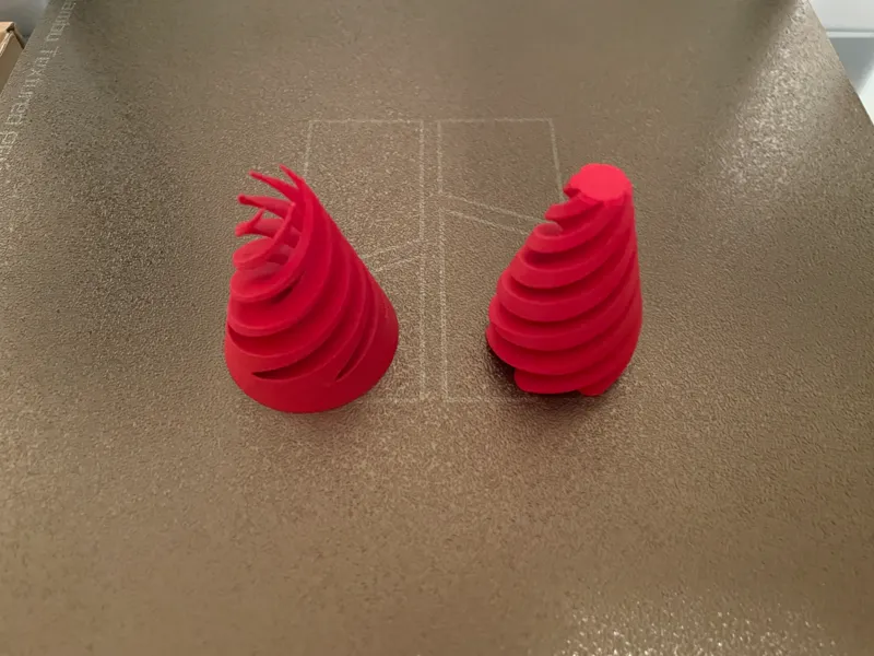 Spiral passthrough cone