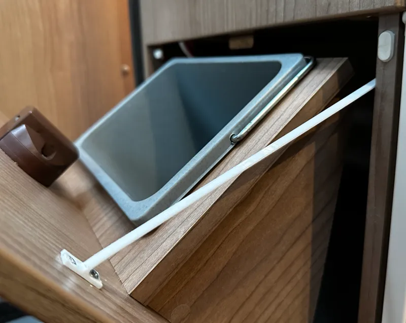 Malibu Van Trash Bin Holder Retention Strap