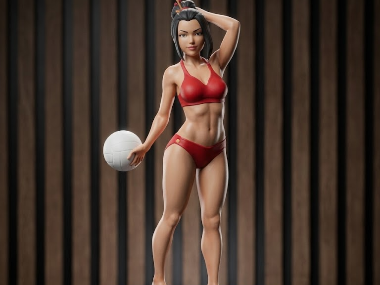 Azula Beach Outfit - Avatar the Last Airbender 3D model