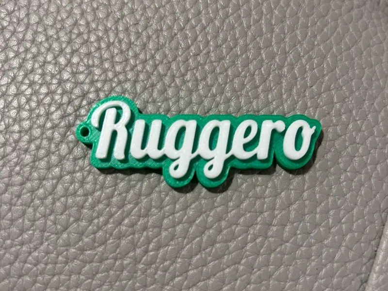 Ruggero name keychain