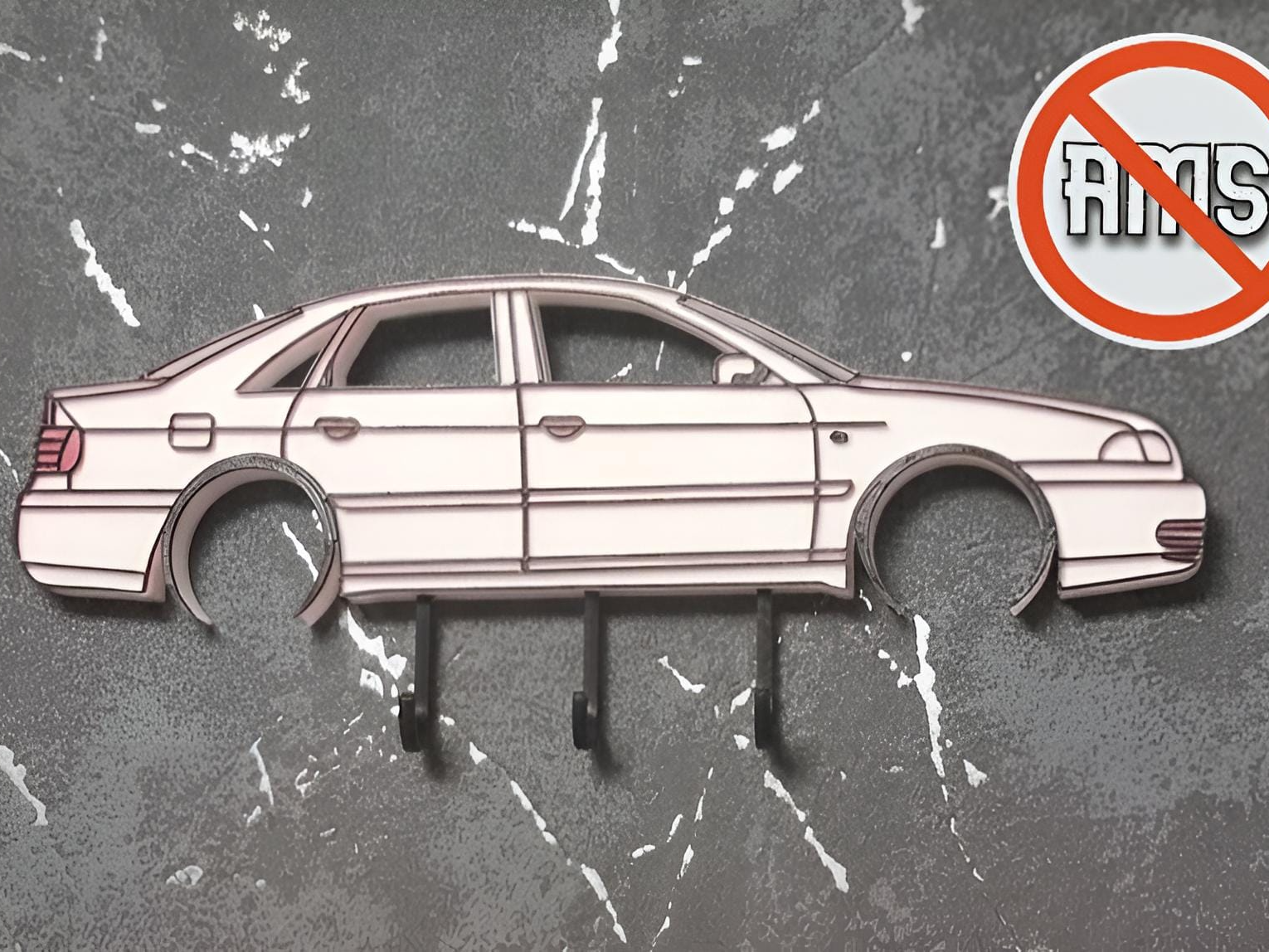 Audi A4 B5 sedan silhouette key hanger