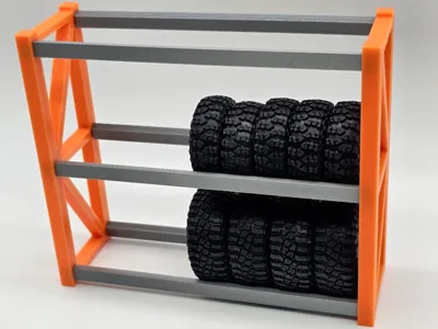 SCX30 tire rack 36-43mm crawler tires 1/30 scale