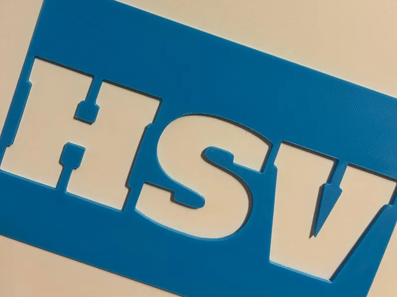 HSV Schablone zum Sprayen