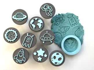 Kids Space Stamp Set and Cutter