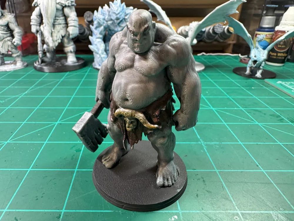 Ash Giant or Giant Ogre: DnD D&D Pathfinder Mini - Free 3D Print Model ...