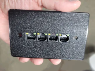 Network Wallplate w/ PoE switch