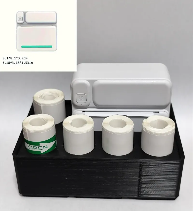 Mini Thermal Printer Holder Gridfinity 2x3