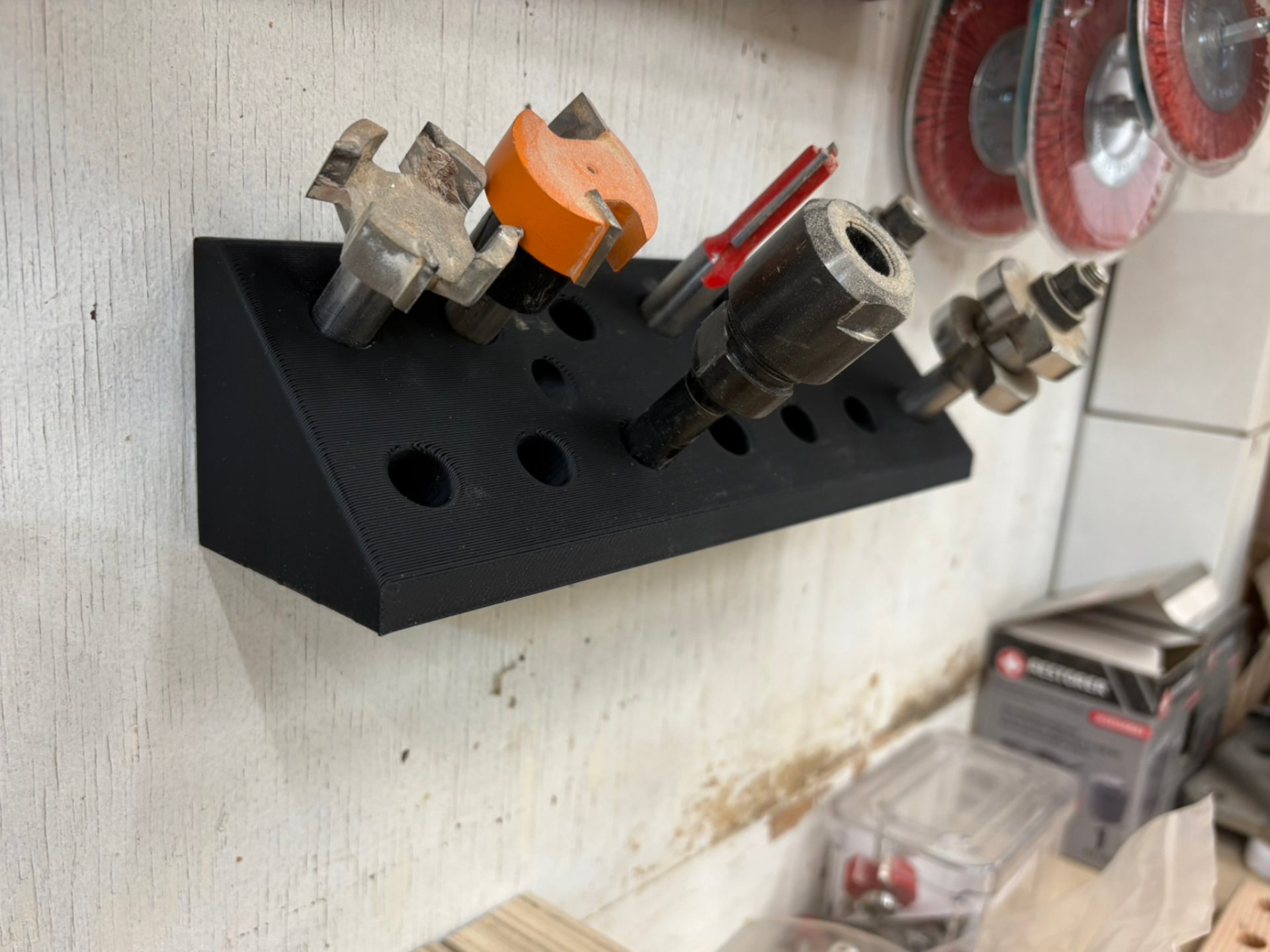1/2" router bit storage rack