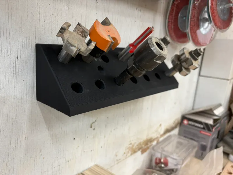 1/2" router bit storage rack