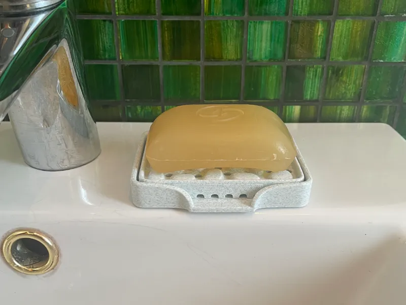 Soap Dish Stone Look – Hygienic Draining Bathroom