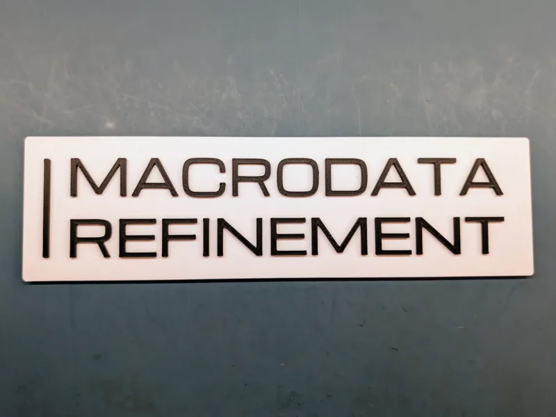 Macrodata Refinement Room Sign