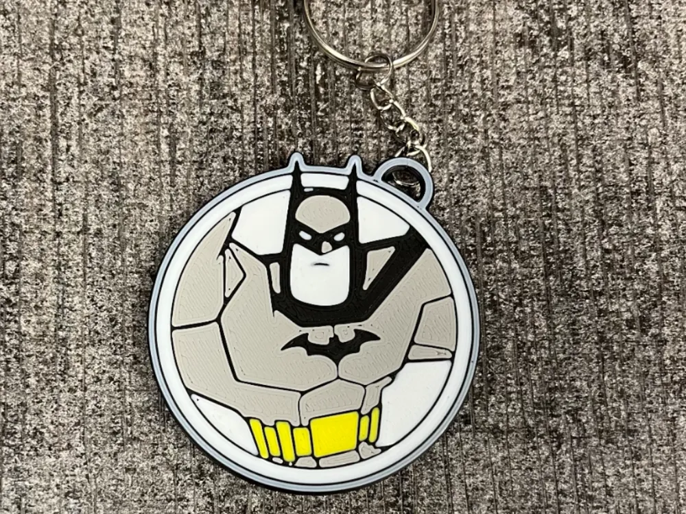 ICONIC BATMAN KEYCHAIN - Free 3D Print Model - MakerWorld