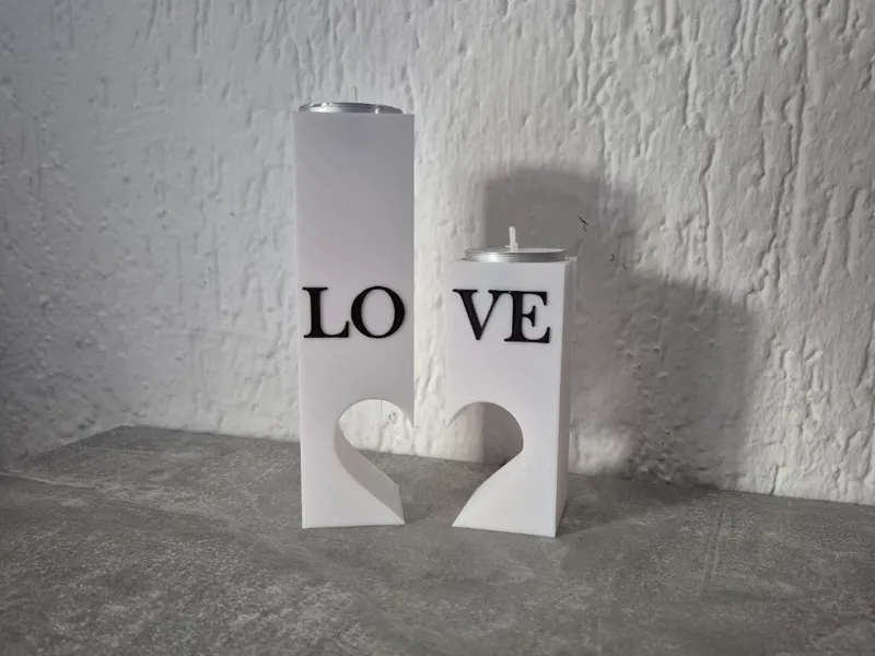 Kerzenständer LOVE