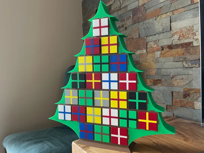 Build-Yourself Christmas Tree Advent Calendar