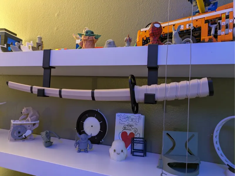 IKEA LACK shelf katana holder