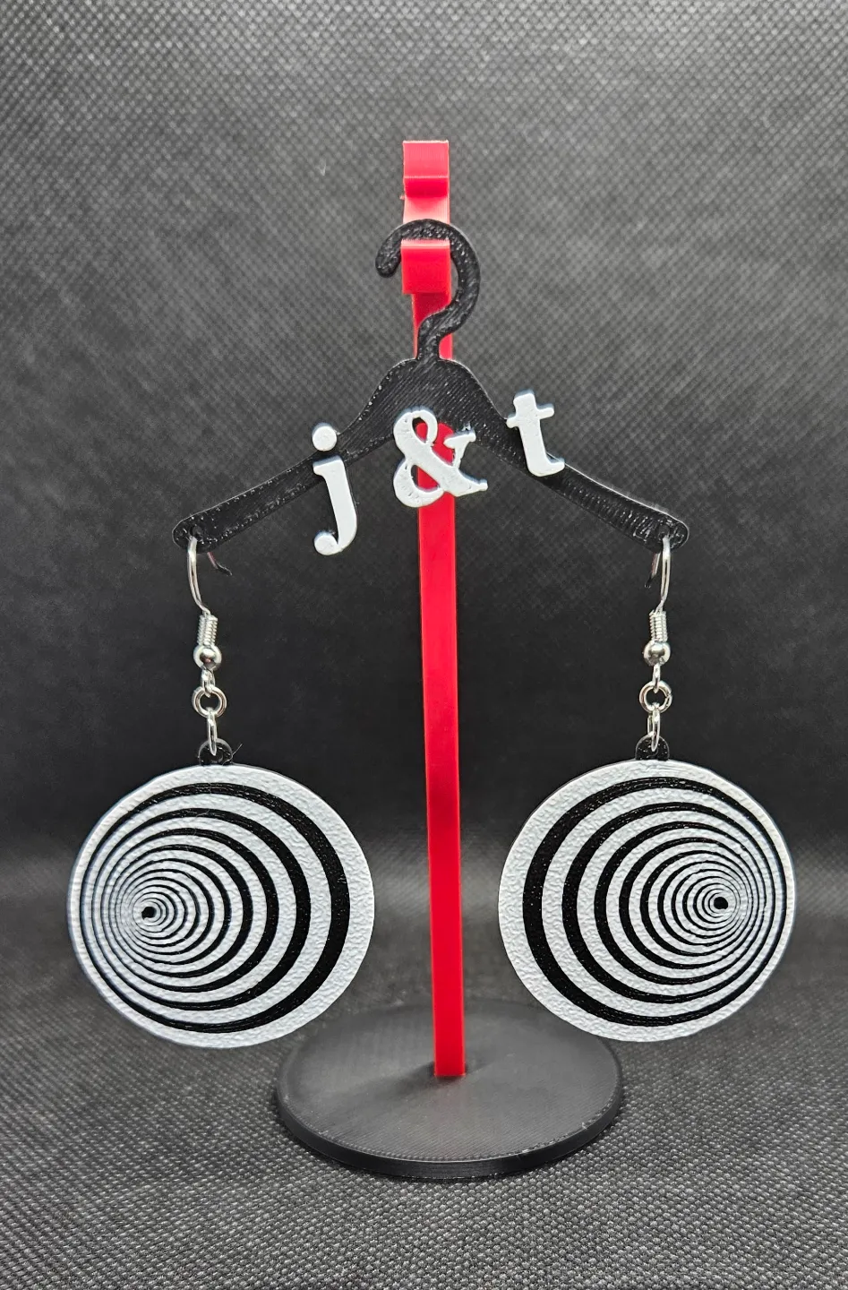 Circle Tunnel earrings view 2