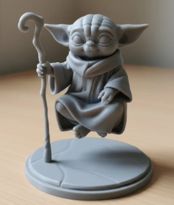 Baby Yoda Fluttuante in aria - Effetto ottico view 2