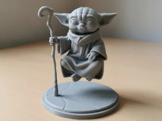 Baby Yoda Fluttuante in aria - Effetto ottico