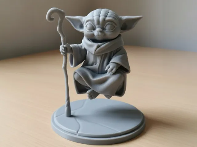 Baby Yoda Fluttuante in aria - Effetto ottico